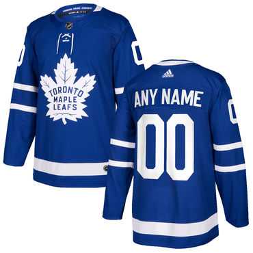 Mens Toronto Maple Leafs Custom Blue Home Stitched 2017-2018 Adidas NHL Jersey->customized nhl jersey->Custom Jersey